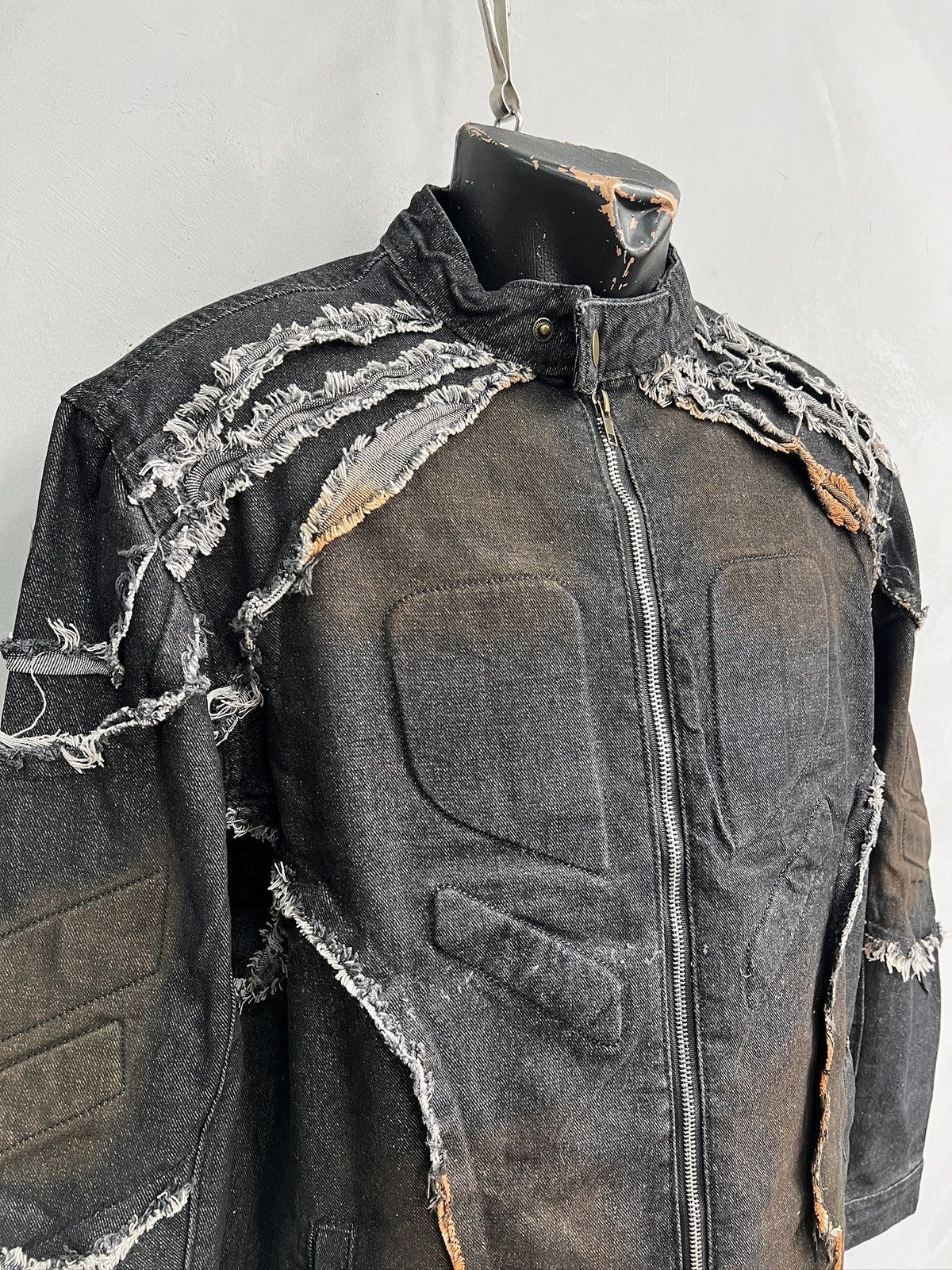 Kapital Sun faded racing moto style denim jacket y2k kapital style Size US M / EU 48-50 / 2 - 5 Thumbnail