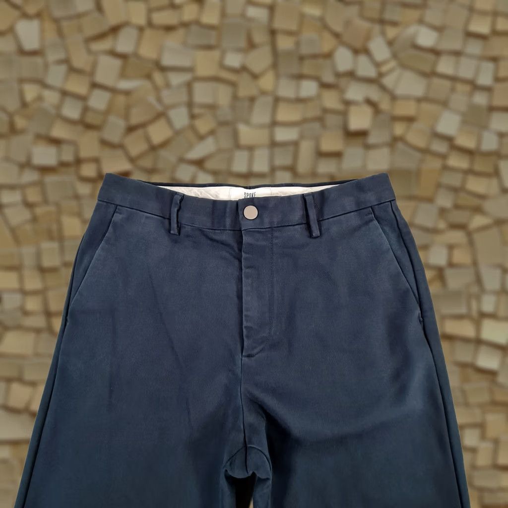 Vintage Spoke Mens Chino Trousers Navy Blue W30 L29 Build C Pants Stretch Cotton Size US 30 / EU 46 - 1 Thumbnail