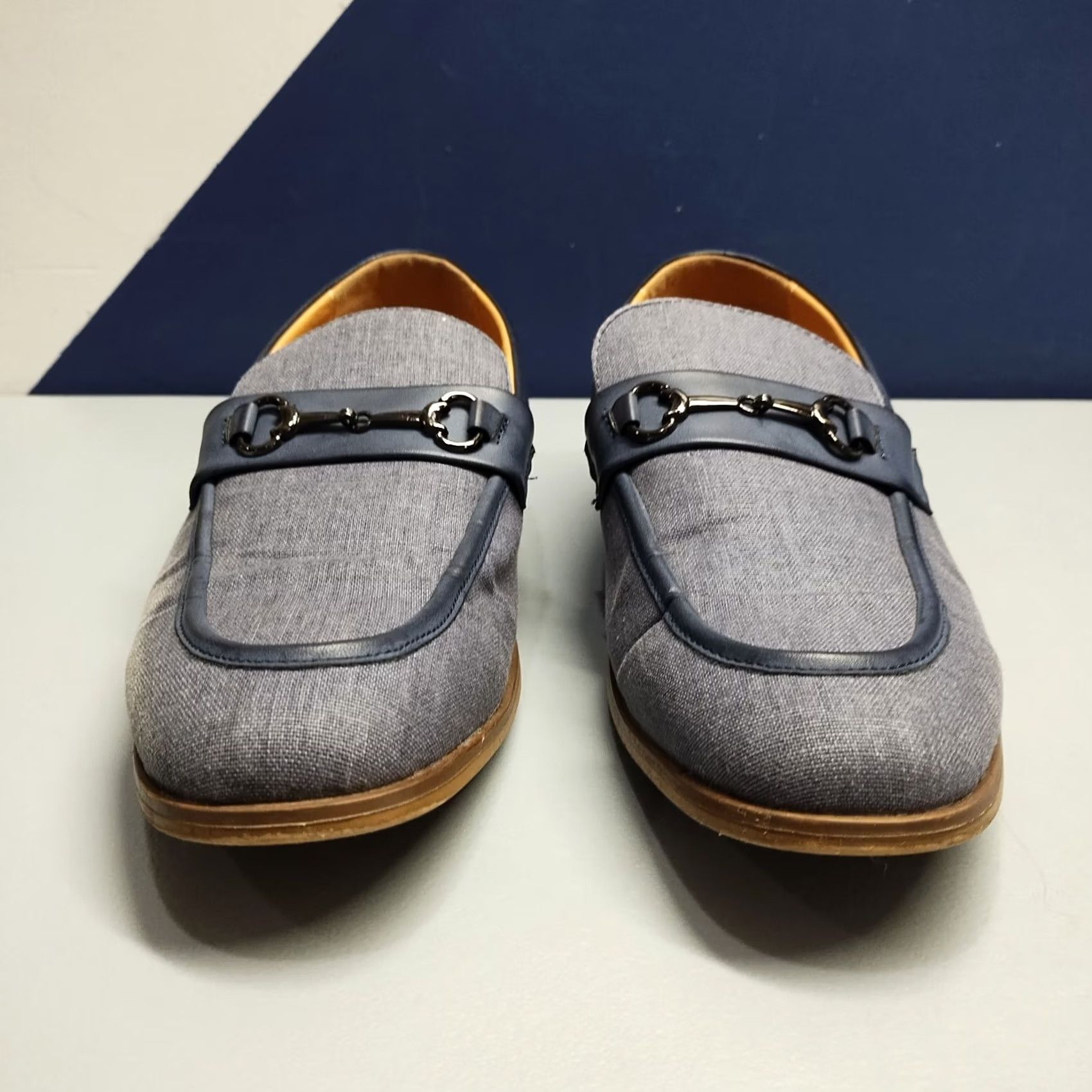 Vintage Romario Mens Size 9 Navy Blue Slip On Loafers Comfort Low Top Round Toe Casual Shoes Size US M / EU 48-50 / 2 - 2 Thumbnail