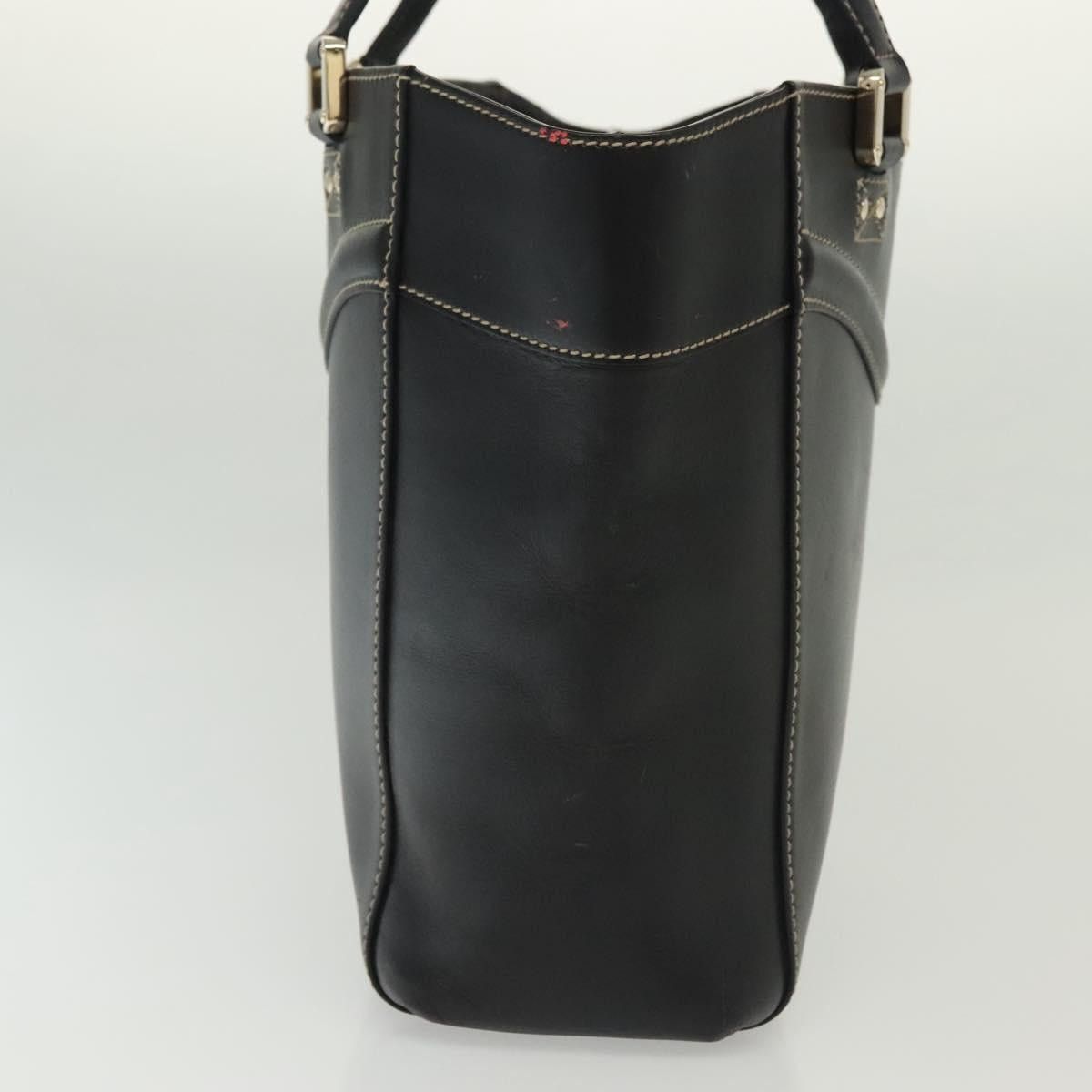 Gucci GUCCI Tote Bag Leather Gold Black Size ONE SIZE - 5 Thumbnail