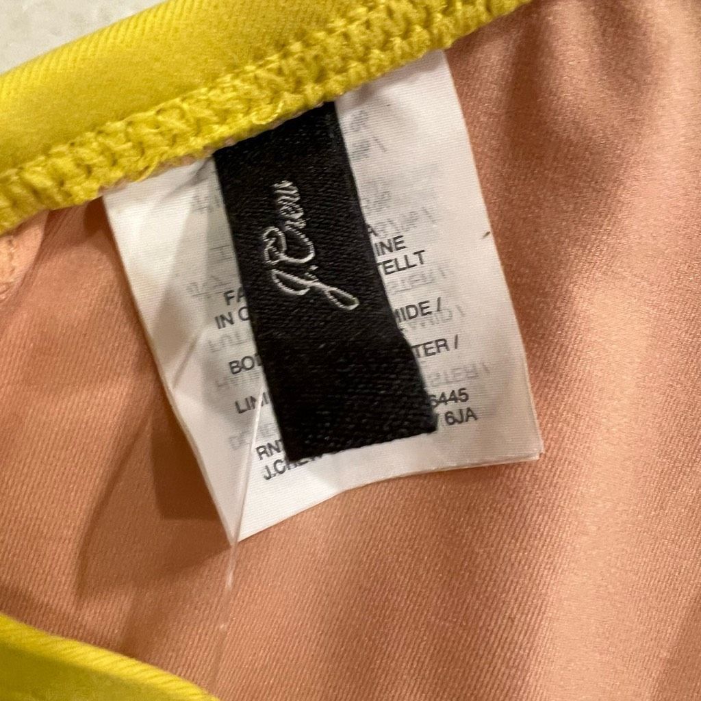 Other J. Crew French Bikini Top in Neon Yellow Molded Cup Women’s Size ONE SIZE - 8 Thumbnail