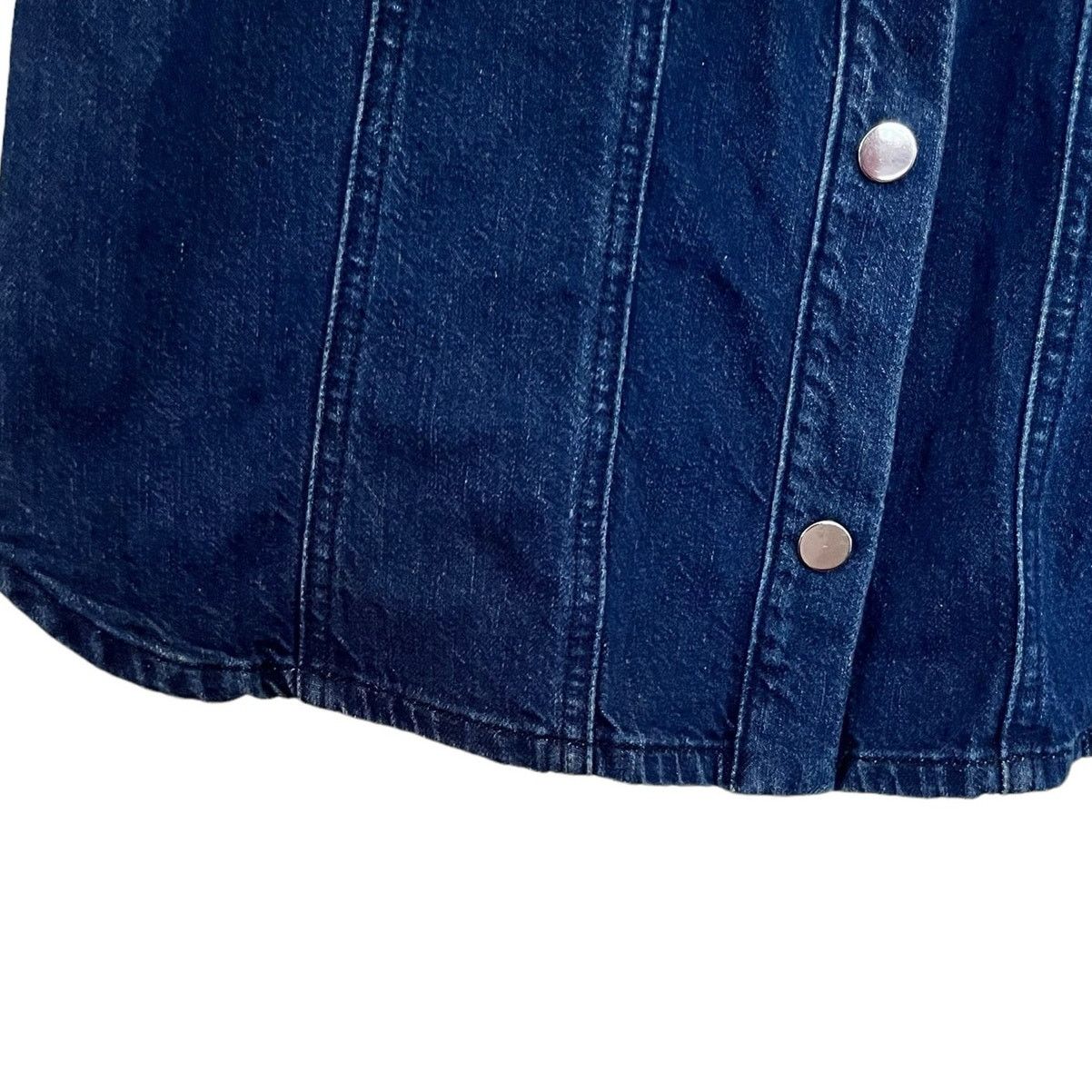 Veronica Beard Veronica Beard Evalyn Denim Puff Sleeve Shirt Dress Size S / US 4 / IT 40 - 7 Thumbnail