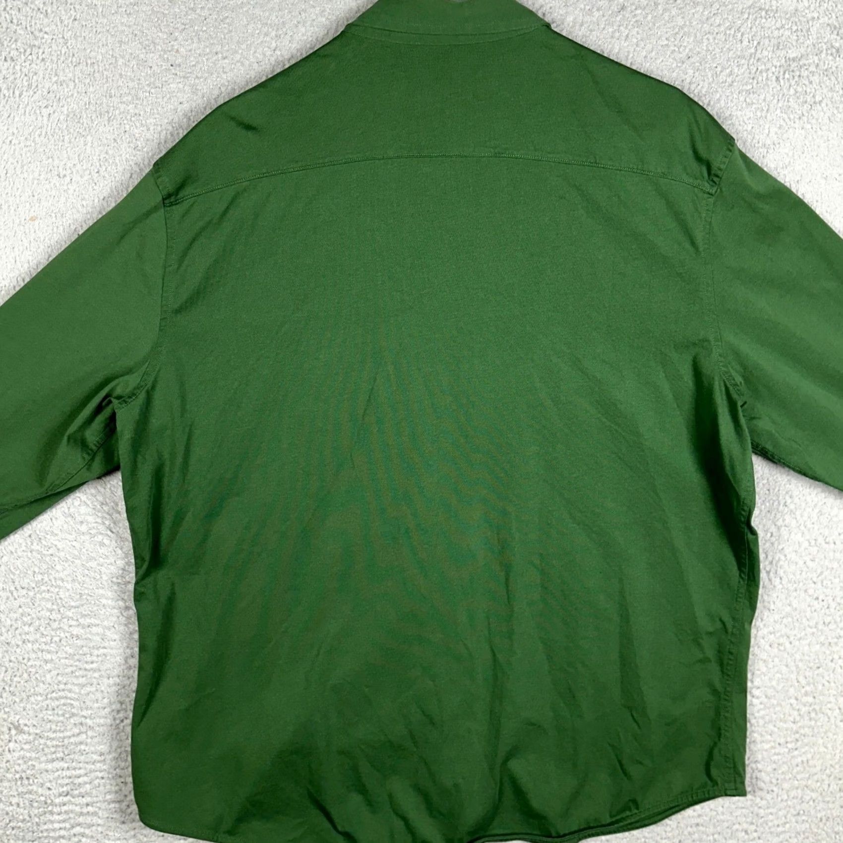 UNTUCKit UNTUCKit Button-Down Shirt Mens 2XL Forest Green Button Down Long Sleeve Casual Workwear Signature Hem Logo Size US XXL / EU 58 / 5 - 3 Thumbnail