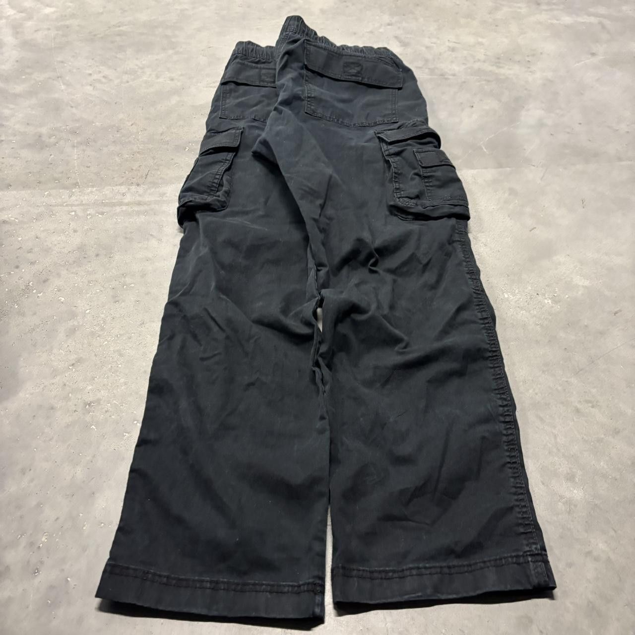 Japanese Brand × Vintage Crazy Vintage Y2K/2000s Grunge Black Streetwear Essential Cargo Pants! Size US 30 / EU 46 - 4 Thumbnail