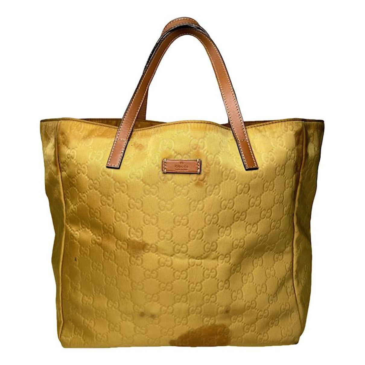 Gucci Jackie Vintage Yellow Polyester Handbag Size ONE SIZE - 1 Thumbnail