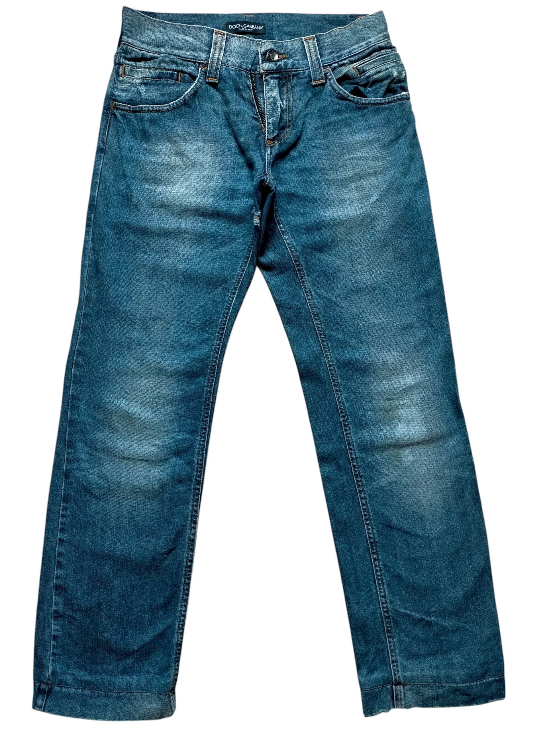 Dolce & Gabbana Dolce & Gabbana Double Zipped Distress Jeans Size US 30 / EU 46 - 1 Thumbnail