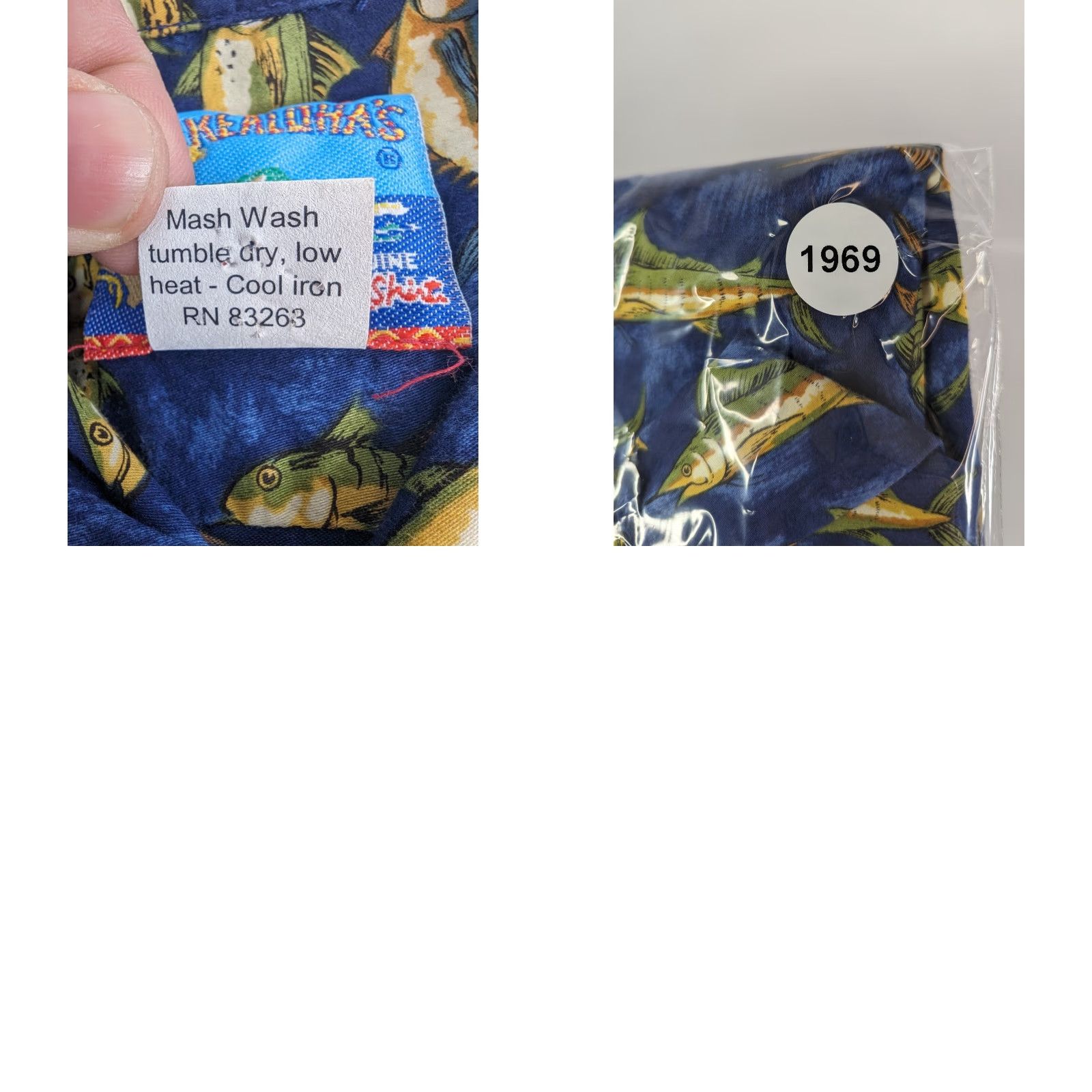 Vintage VINTAGE Joe Kealoha Hawaiian Shirt Shirt XL Blue Reef Fish Ocean Theme 100% Cotton Short Sleeve Button-Up Collar Spread Mens Size US XL / EU 56 / 4 - 8 Thumbnail