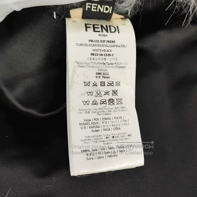 Other Fendi Fur Shawl, Black and White Size ONE SIZE - 3 Thumbnail