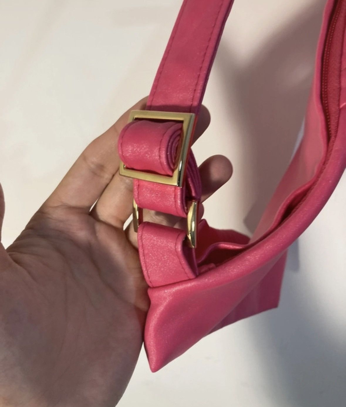 Christian Dior Monsieur × Dior × Vintage Vintage Christian Dior Parfums Saddle Bag Sling Sparkle Pink Size ONE SIZE - 7 Thumbnail