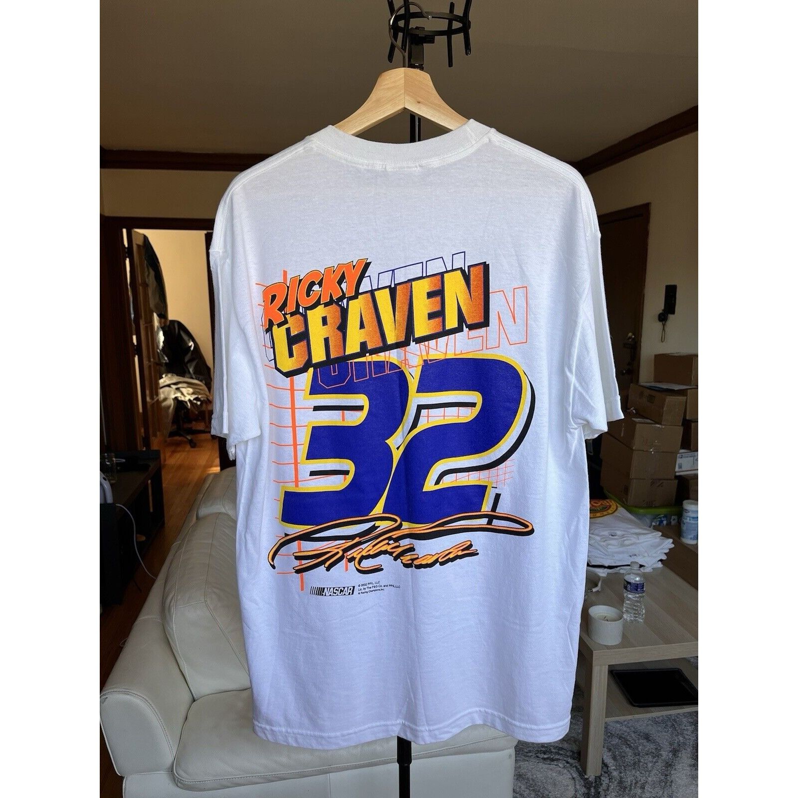NASCAR NEW VINTAGE NASCAR RACING RICKY CRAVEN #32 TIDE T SIZE L Y2K Size US L / EU 52-54 / 3 - 4 Thumbnail