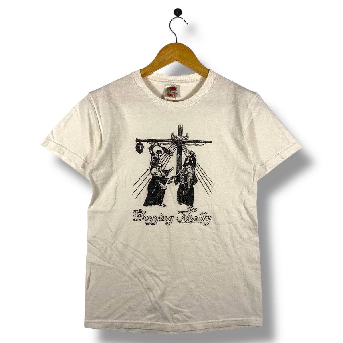 Vintage 90's FLOGGING MOLLY Band Popes Graphic Tee Shirt