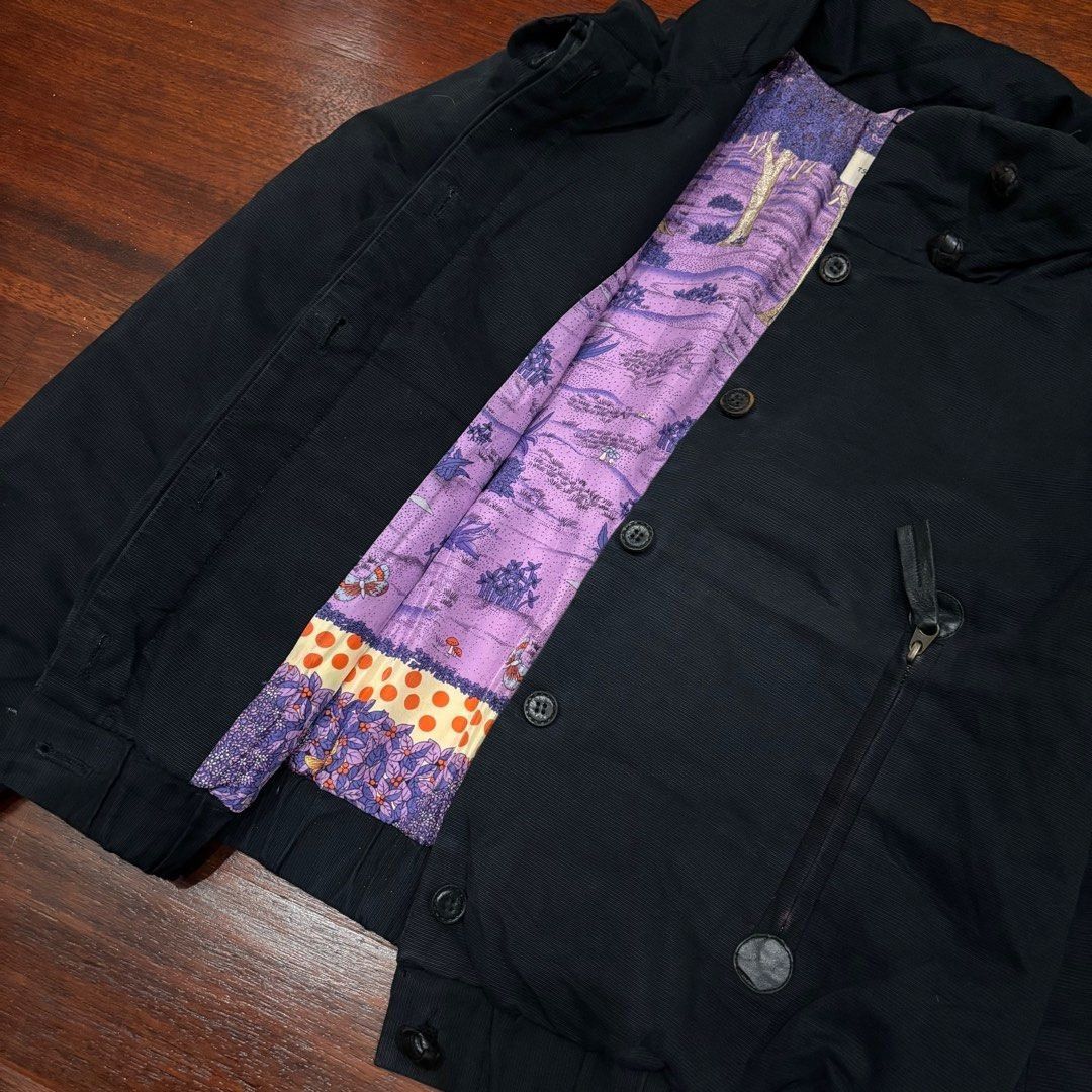 Tsumori Chisato Tsumori Chisato Utility Bomber Jacket Purple Graphic Lining Size US M / EU 48-50 / 2 - 4 Thumbnail