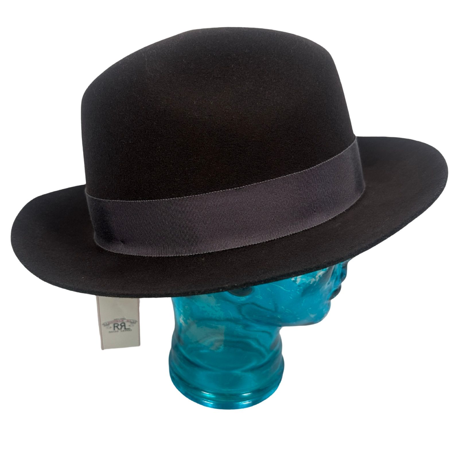 RRL Ralph Lauren RRL Ralph Lauren Double RL Fedora Hat Men L Brown Pinched Size ONE SIZE - 3 Thumbnail