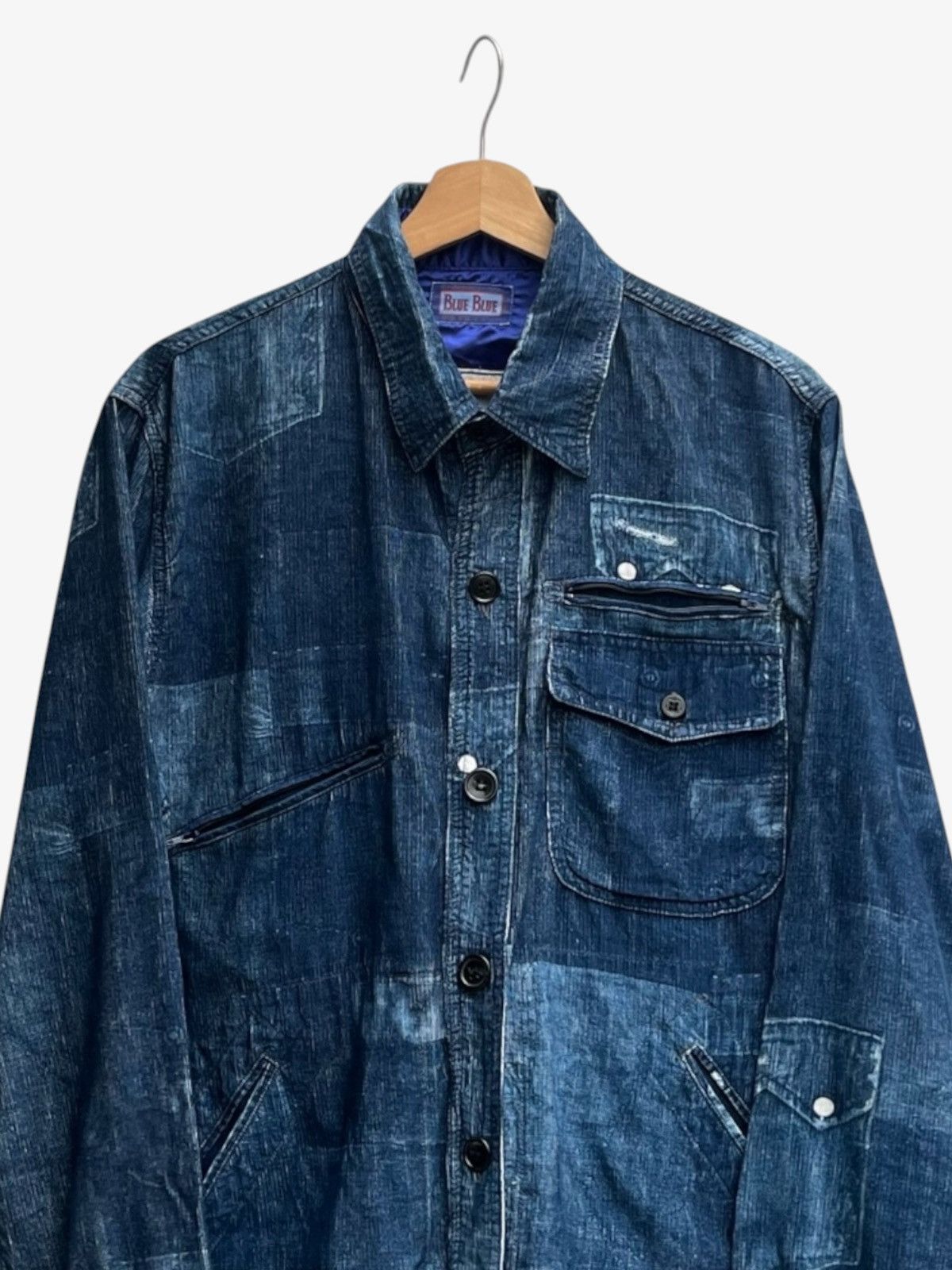Blue Blue Japan Archive Blue Blue Japan Pockets Printed Long Sleeve Shirt Size US M / EU 48-50 / 2 - 7 Thumbnail