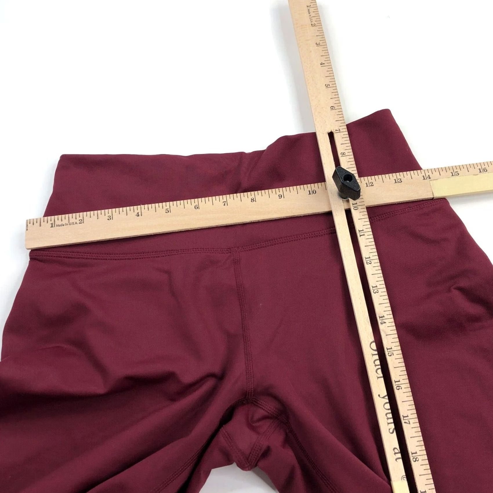 Fabletics Fabletics Leggings Women’s Size Small / Medium High Waisted Burgundy 29W 27L Size 28" / US 6 / IT 42 - 3 Thumbnail