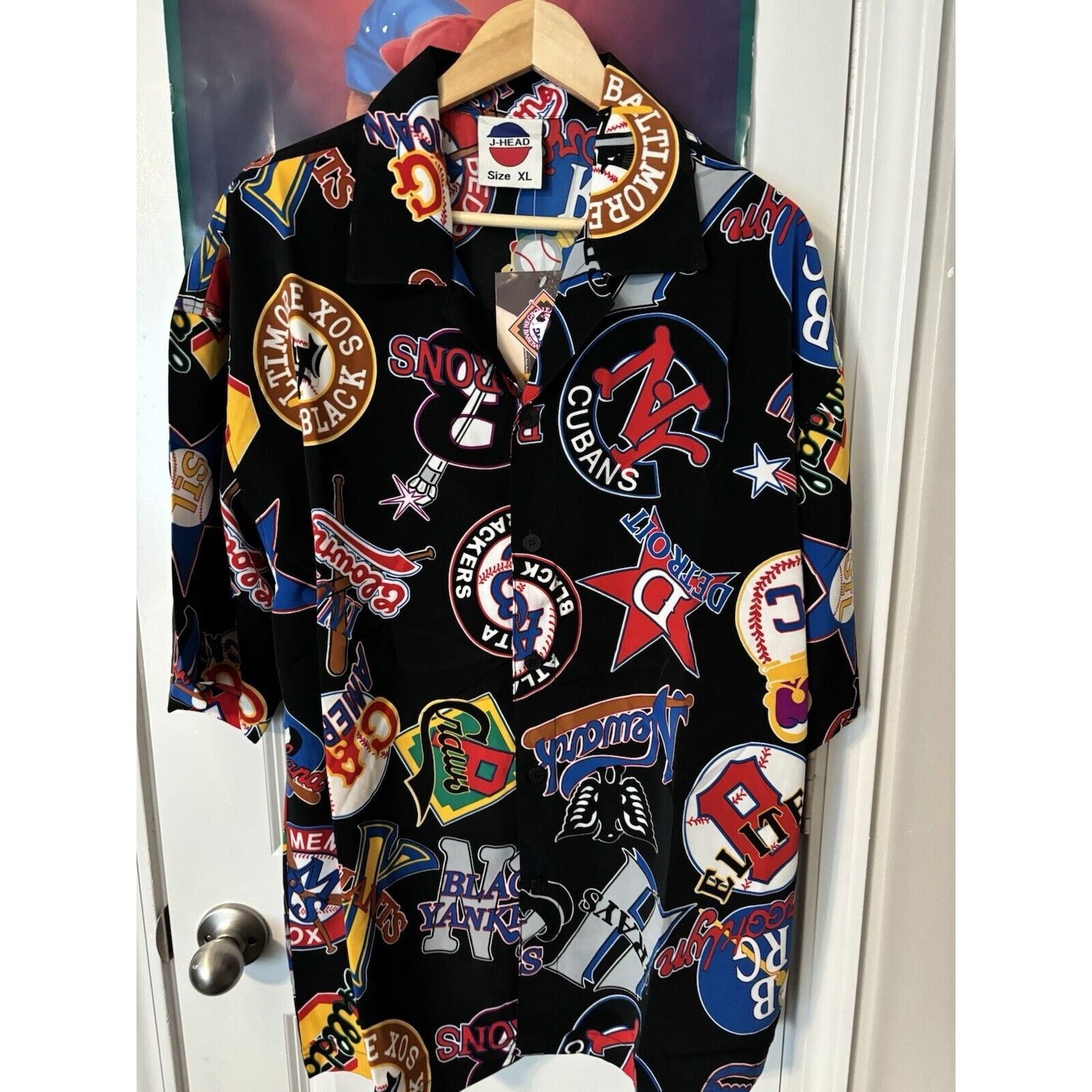 Other vintage negro league hawaiian shirt black rare MLB size XL Size US XL / EU 56 / 4 - 4 Thumbnail