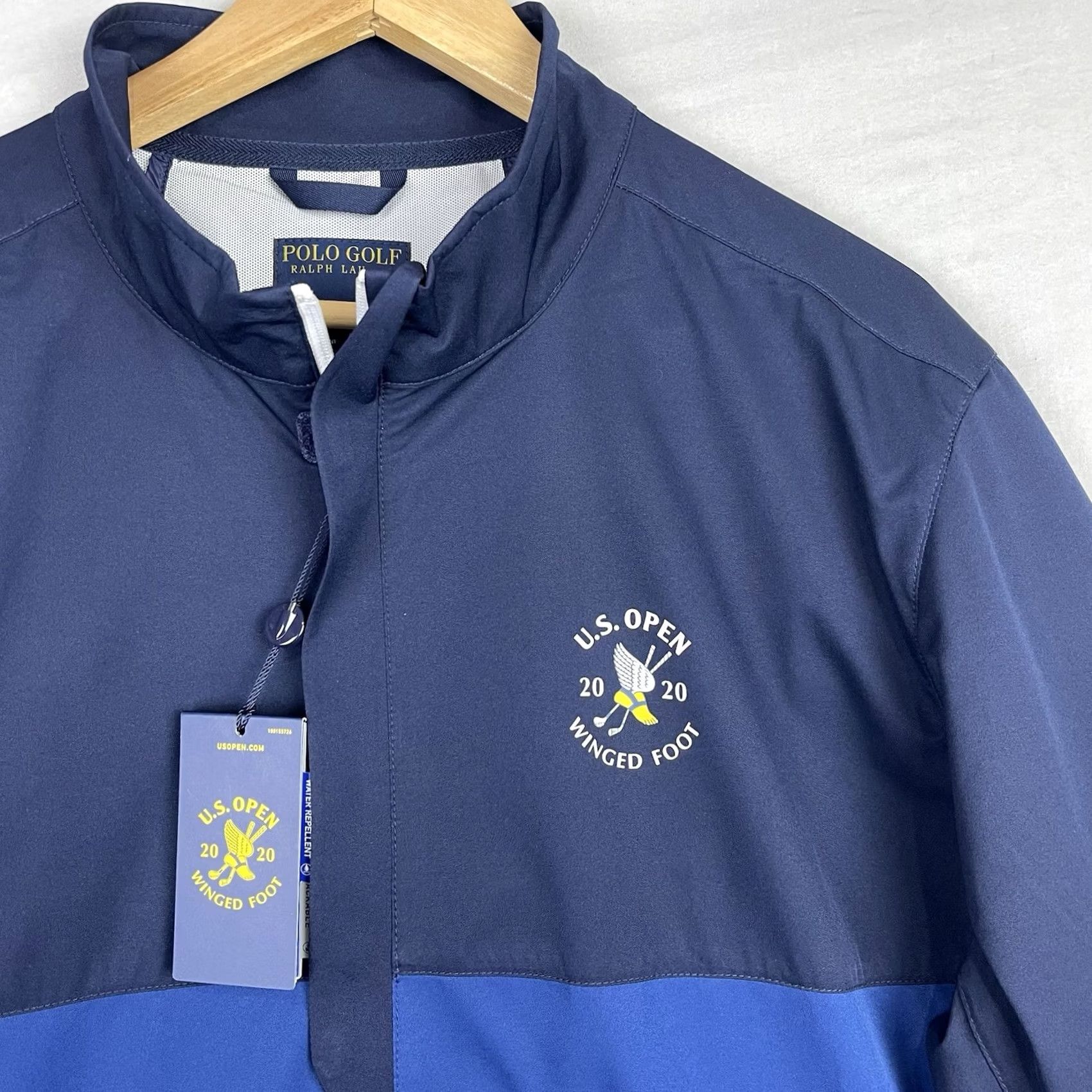 Polo Ralph Lauren Polo Ralph Lauren Jacket Mens Large Navy 2020 US Open Winged Foot Full Zip Golf Size US L / EU 52-54 / 3 - 4 Thumbnail