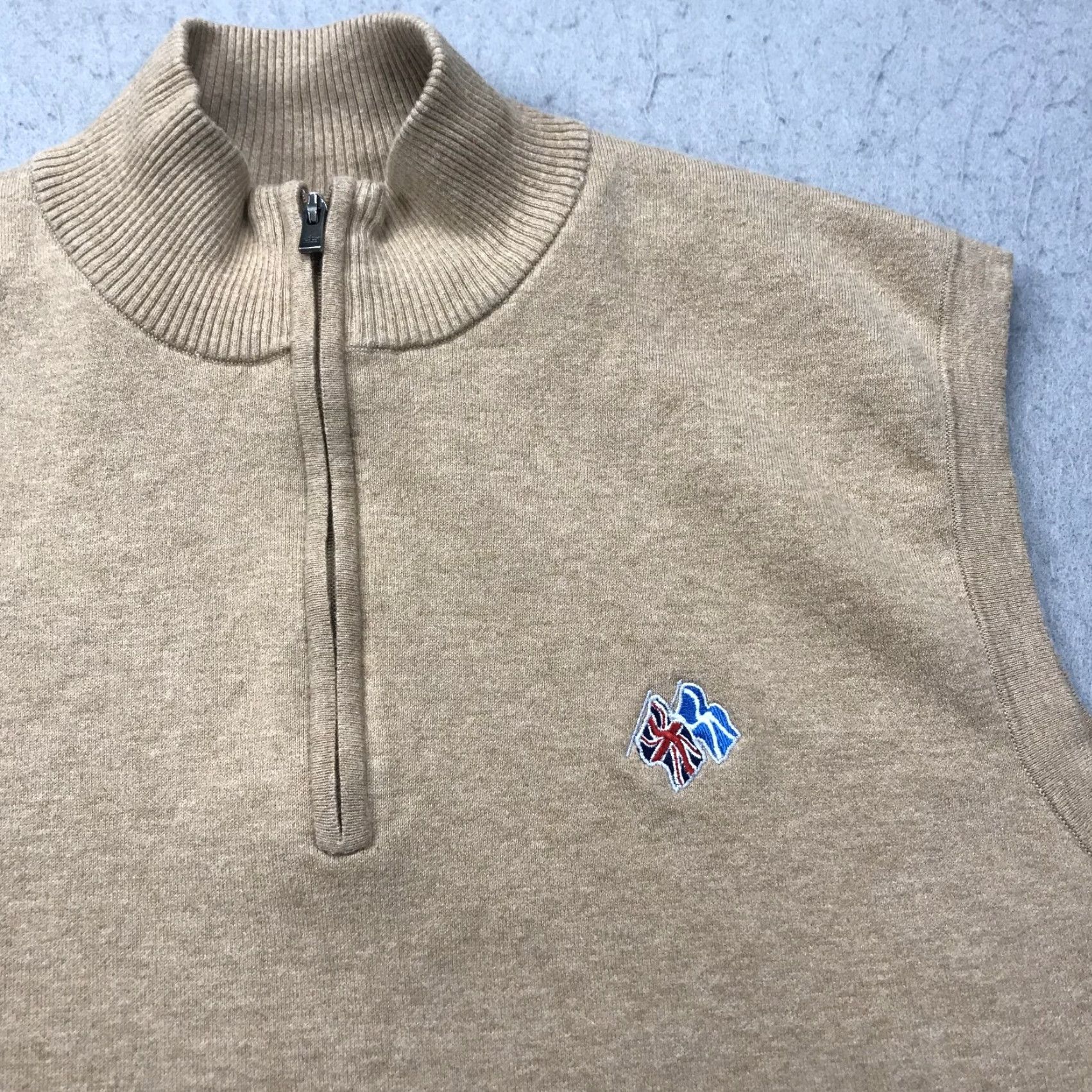Peter Millar Peter Millar Vest Mens Large Beige Golf Frederica Crown Comfort 1/4 Zip Size US L / EU 52-54 / 3 - 2 Thumbnail