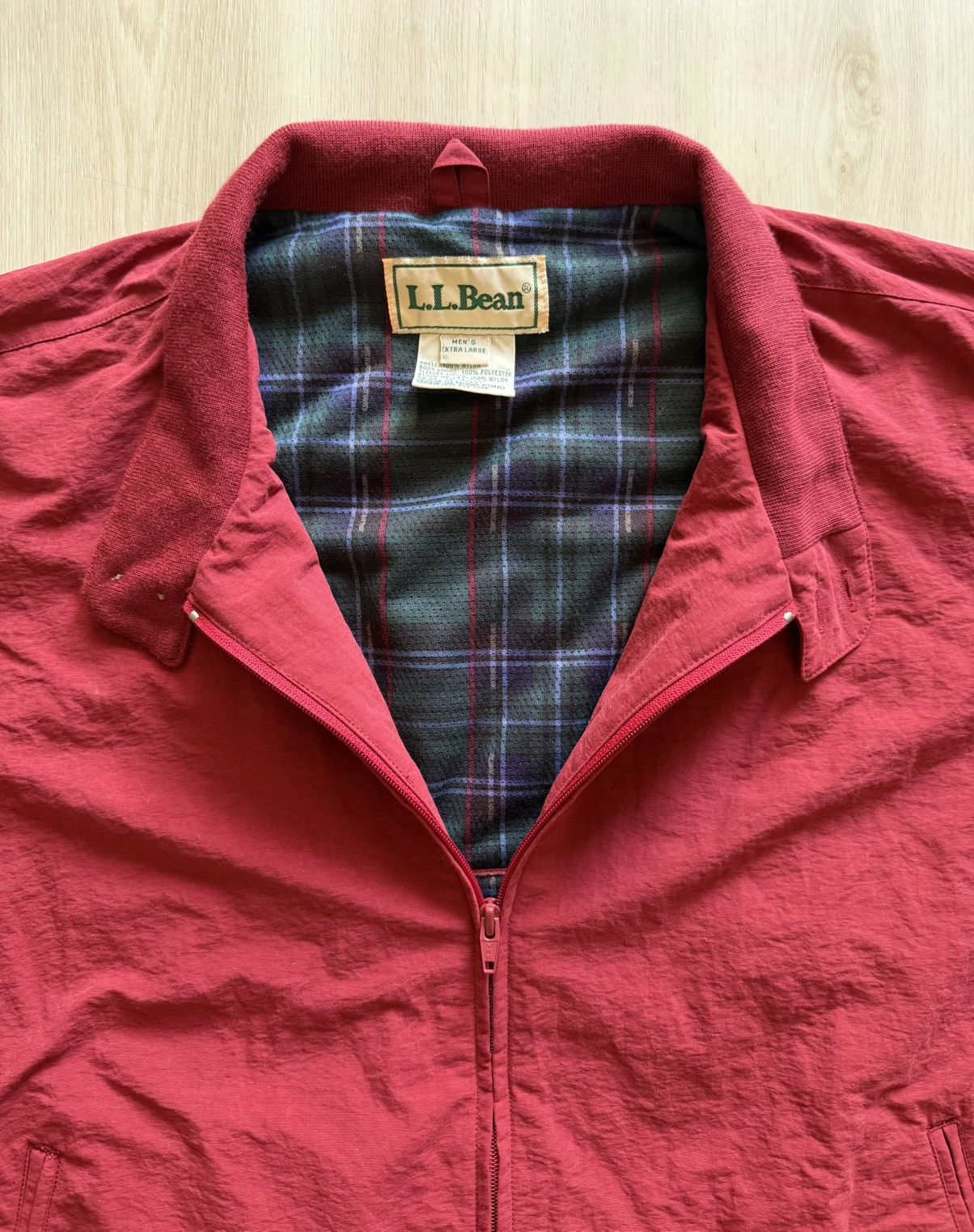 L.L. Bean Vintage L.L.Bean Bomber Plaid Lined Sz XL Classic Essential Size US XL / EU 56 / 4 - 2 Thumbnail