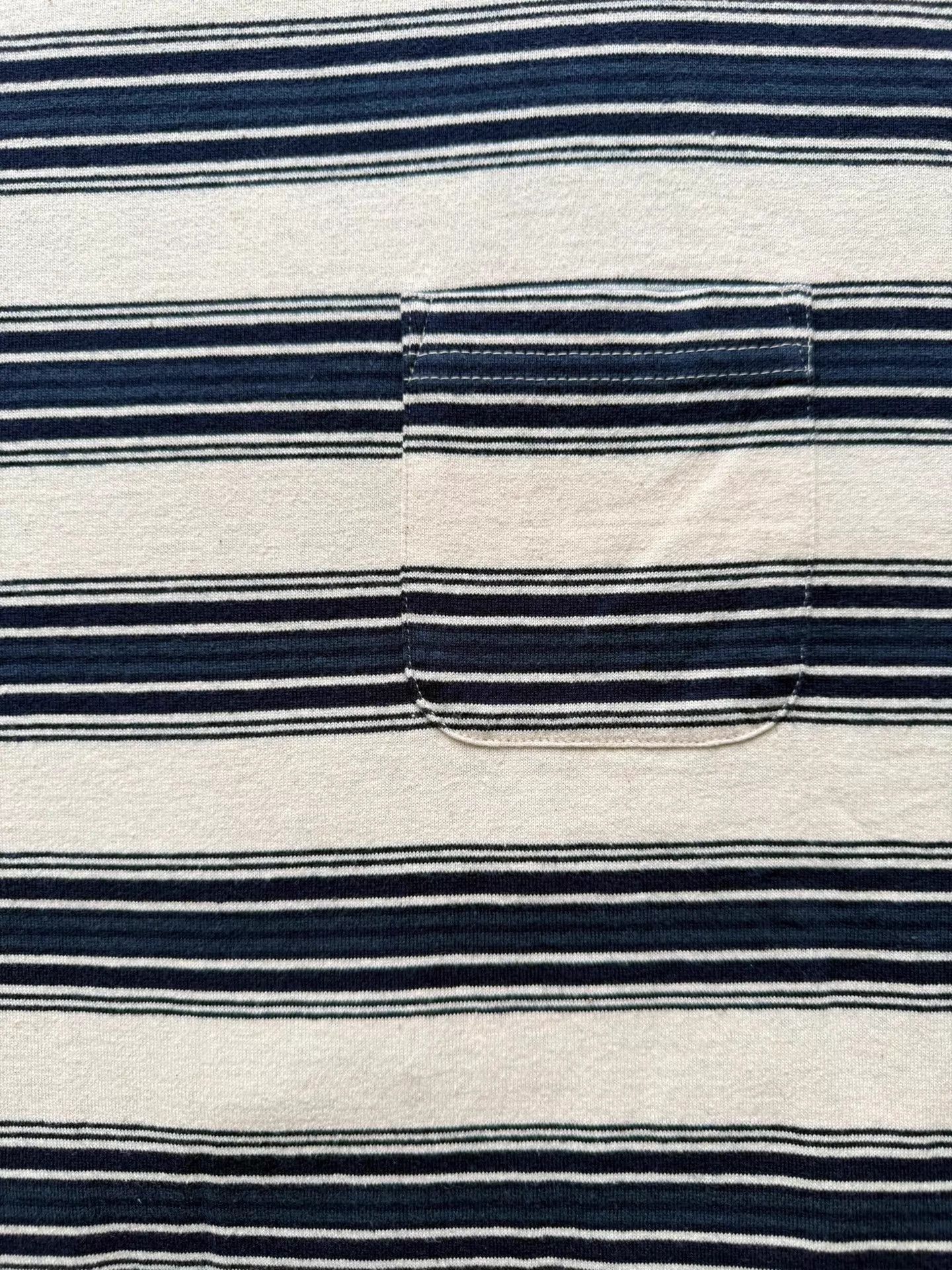 Visvim Striped Short Sleeve Pocket T-Shirt Size US XL / EU 56 / 4 - 5 Thumbnail