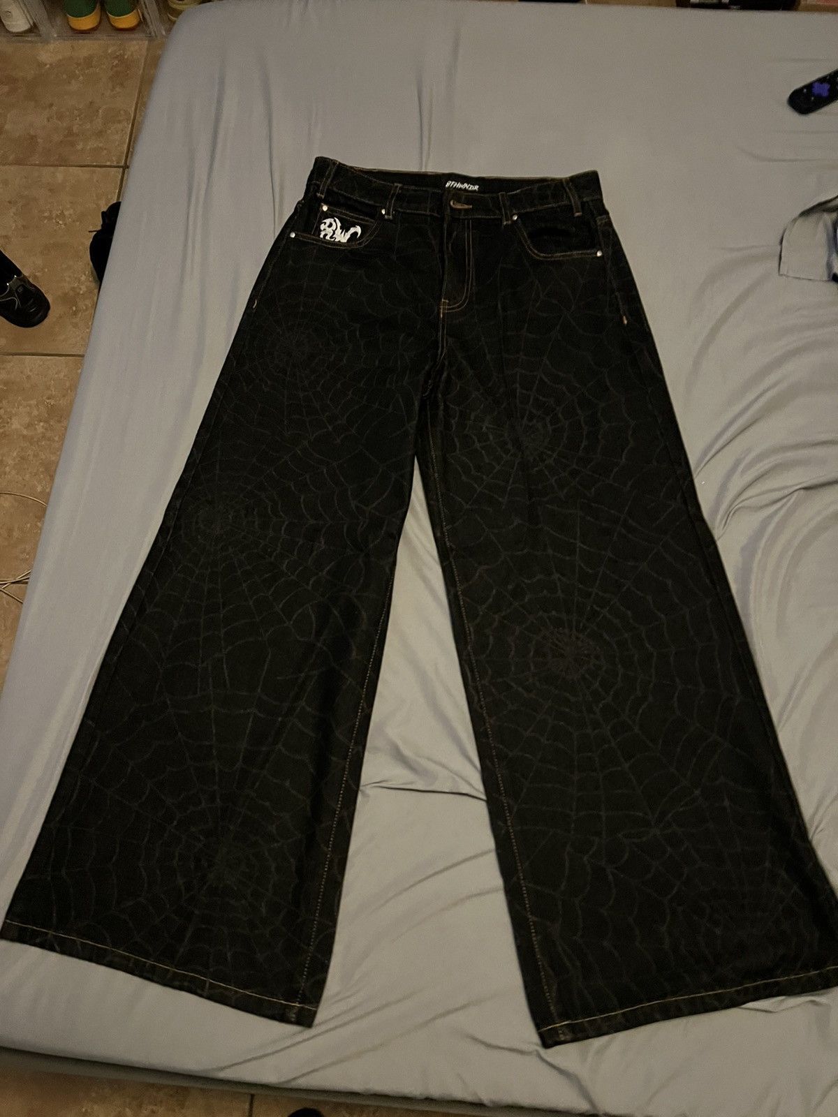 8THWNDR 8thwndr 8W Web Baggy Denim Jeans Size US 30 / EU 46 - 2 Thumbnail