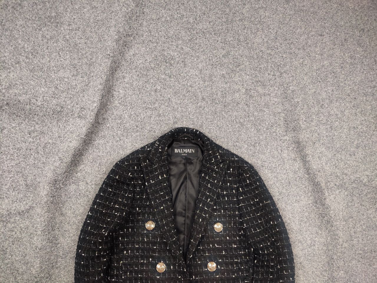 Balmain Balmain Paris Authentic Double Breasted tweed blazer Jacket Size M / US 6-8 / IT 42-44 - 1 Thumbnail