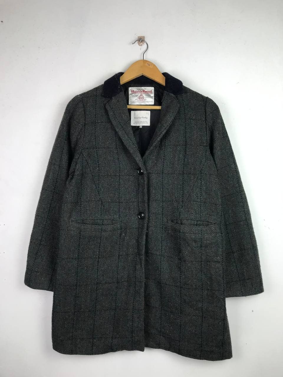image of Harris Tweed X Sevendays Sunday Long Jacket, Men's (Size Medium)