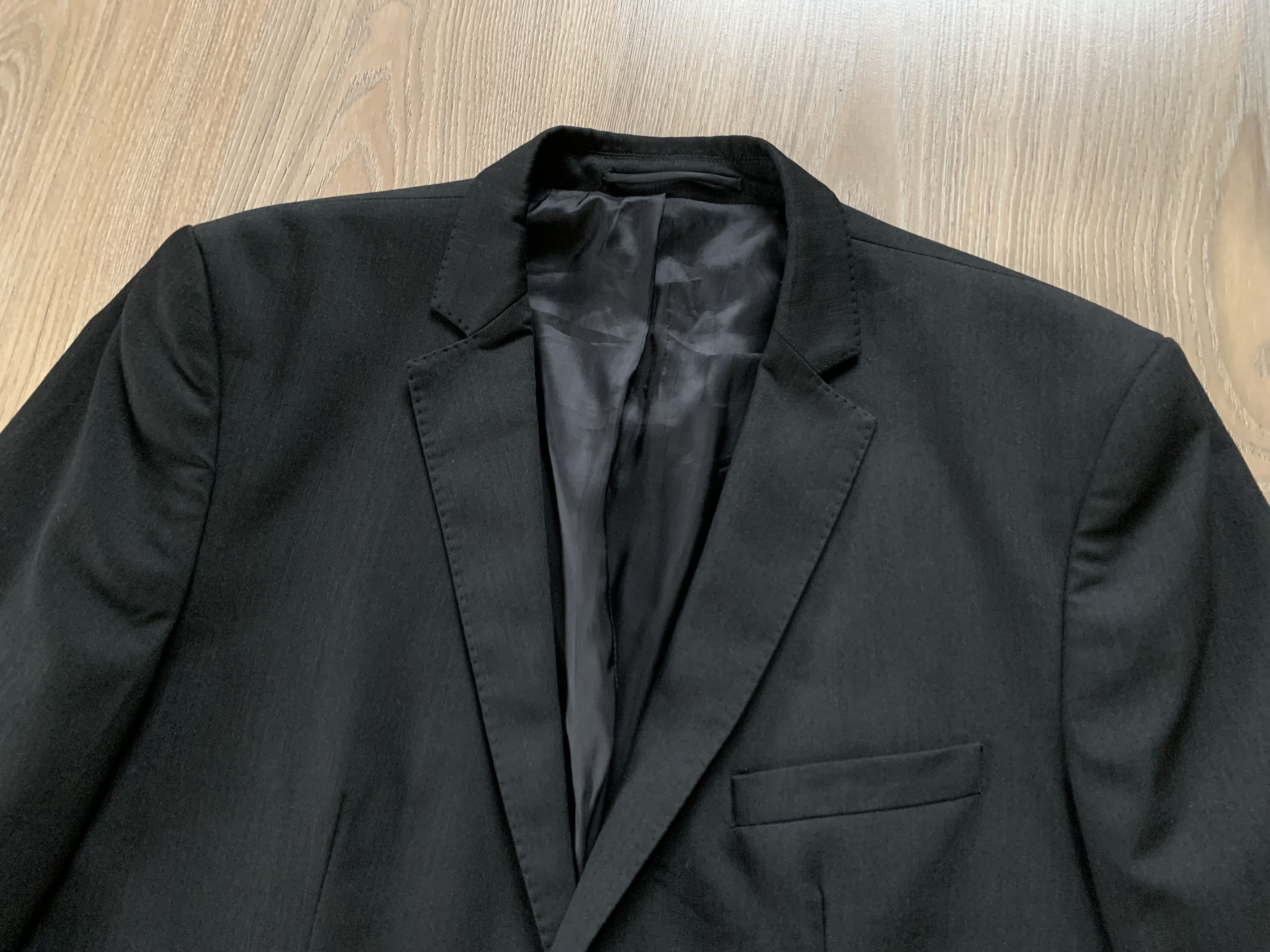 Zara Zara Man Basic Black Blazer Jacket Size 44R - 5 Thumbnail
