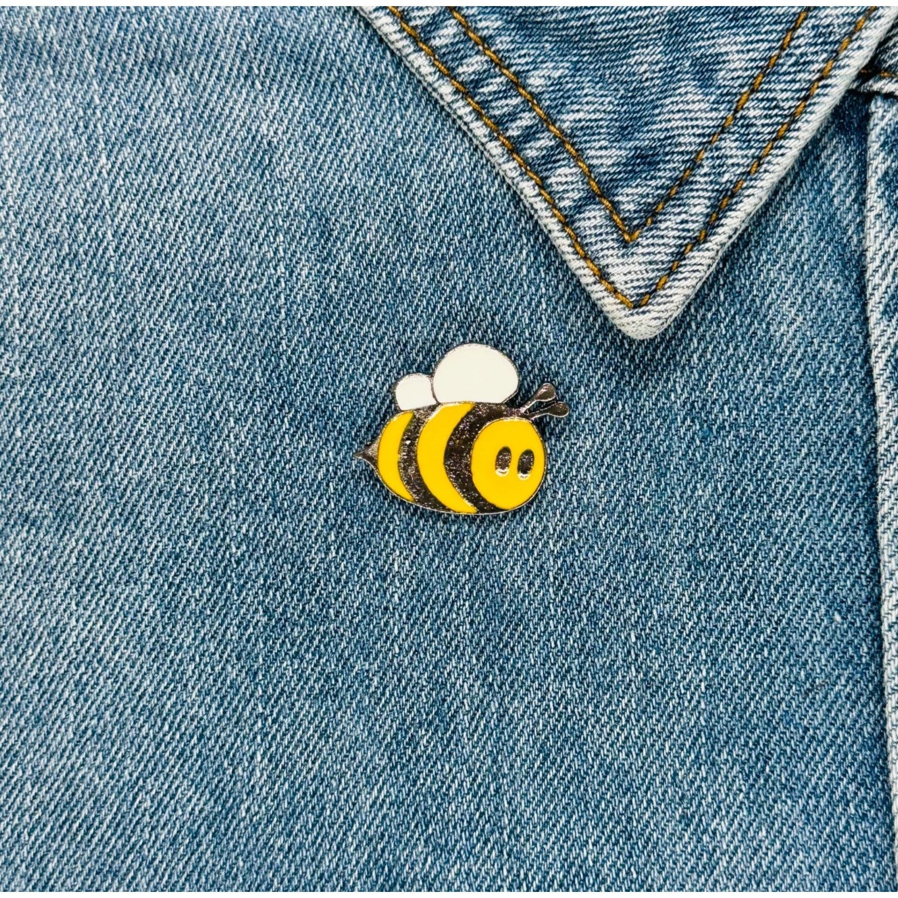 Other ⭐Emanel Pin Bee Broch Pin Cute Fat Bee Queen Bee Shape Insec Size ONE SIZE - 1 Thumbnail