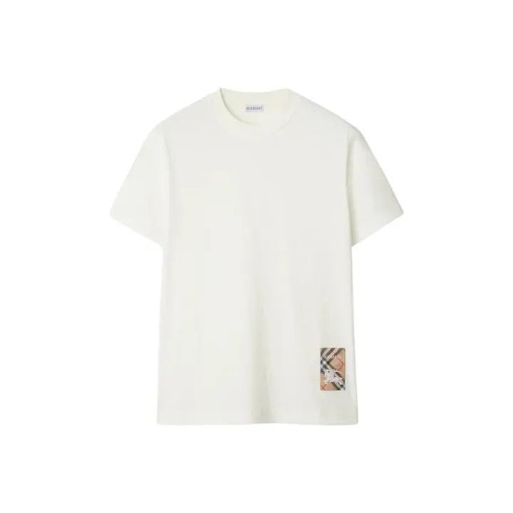 Burberry Burberry Burberry Check Label Cotton T-Shirt for Men-2507 Size US XL / EU 56 / 4 - 1 Thumbnail