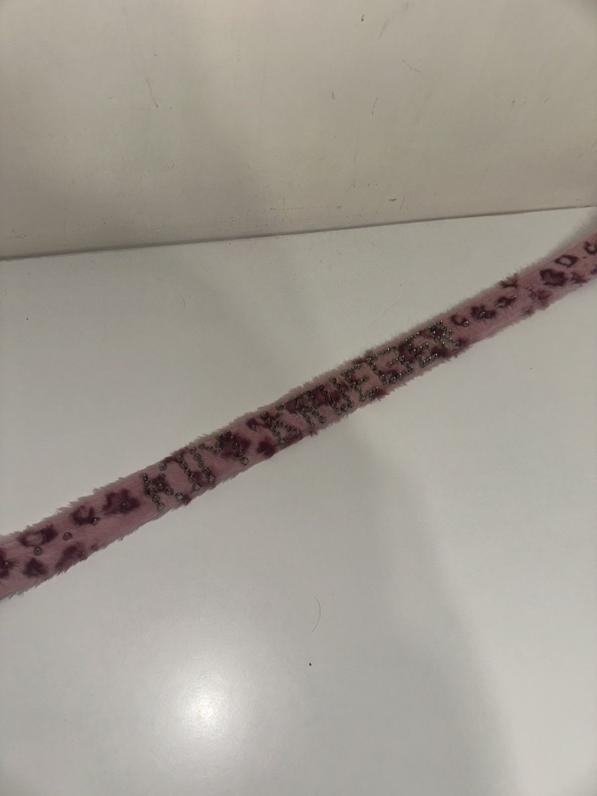 Kim Krueger Studed pink fur belt cheetah print from kim krueger Size ONE SIZE - 6 Thumbnail