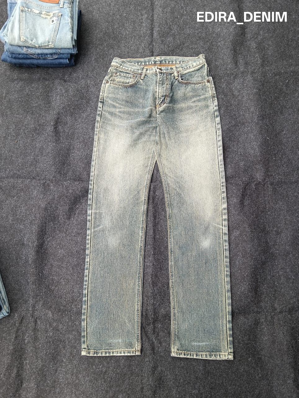 Edwin EDWIN Made in Japan 403 Light Wash Distressed Denim. Size US 29 - 1 Thumbnail