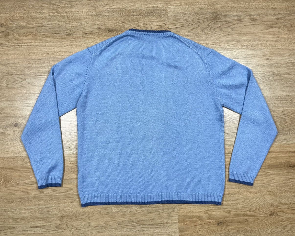 Yves Saint Laurent Vintage Yves Saint Laurent Knit Sweater YSL Big Logo Blue Size US XXL / EU 58 / 5 - 19 Thumbnail