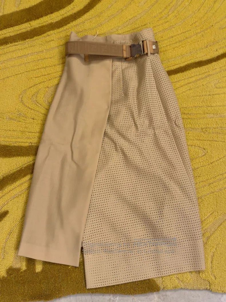 Fendi Fendi Midi Skirts - Light Beige Size 24" / US 00 / IT 34 - 1 Thumbnail