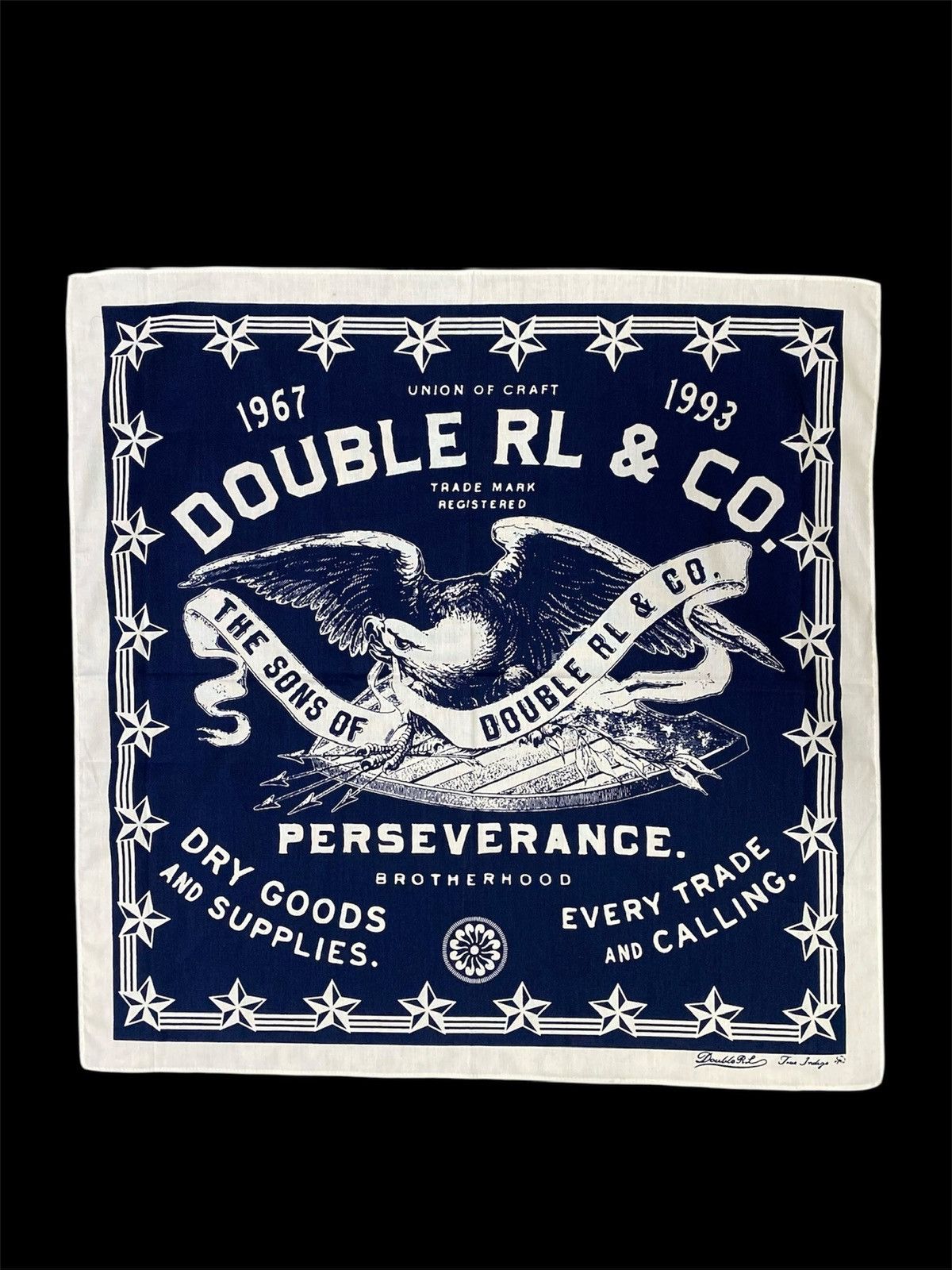 RRL Ralph Lauren ‼️LAST DROP‼️ RRL Bandana True Indigo Blue Size ONE SIZE - 3 Thumbnail