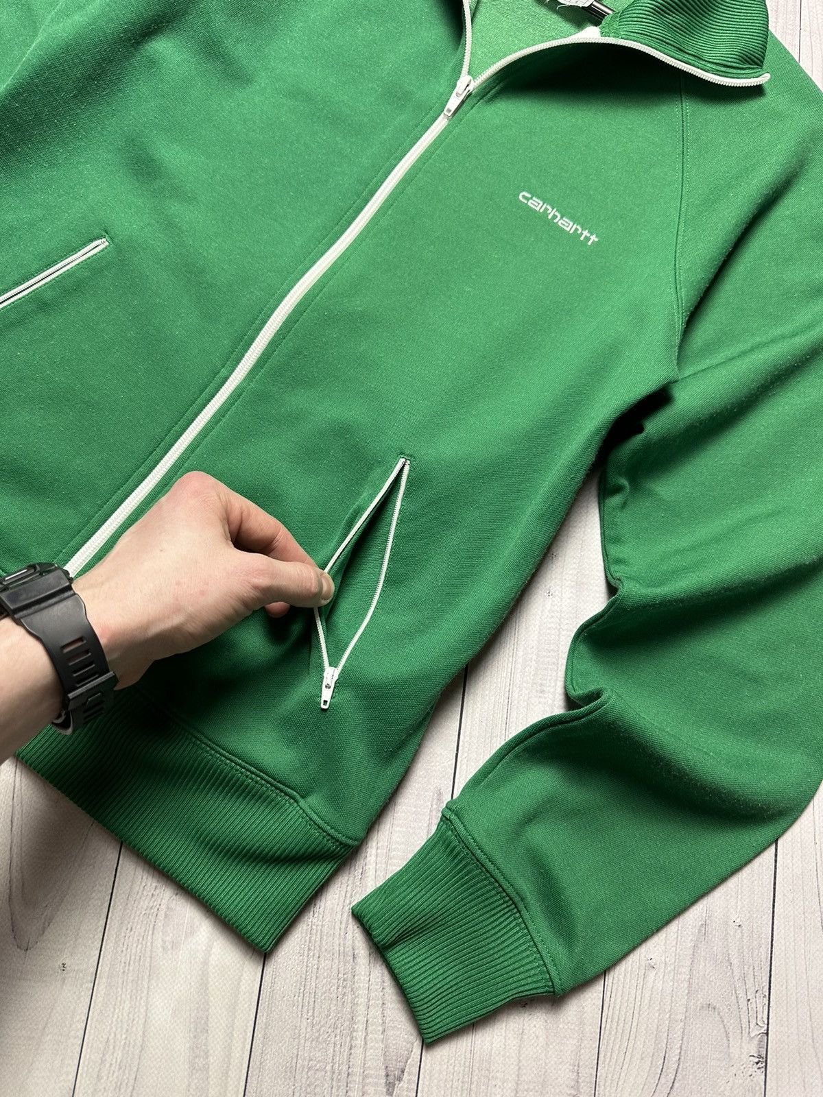 Vintage Vintage Carhartt Wip light jacket green size S logo rare Size US S / EU 44-46 / 1 - 3 Thumbnail