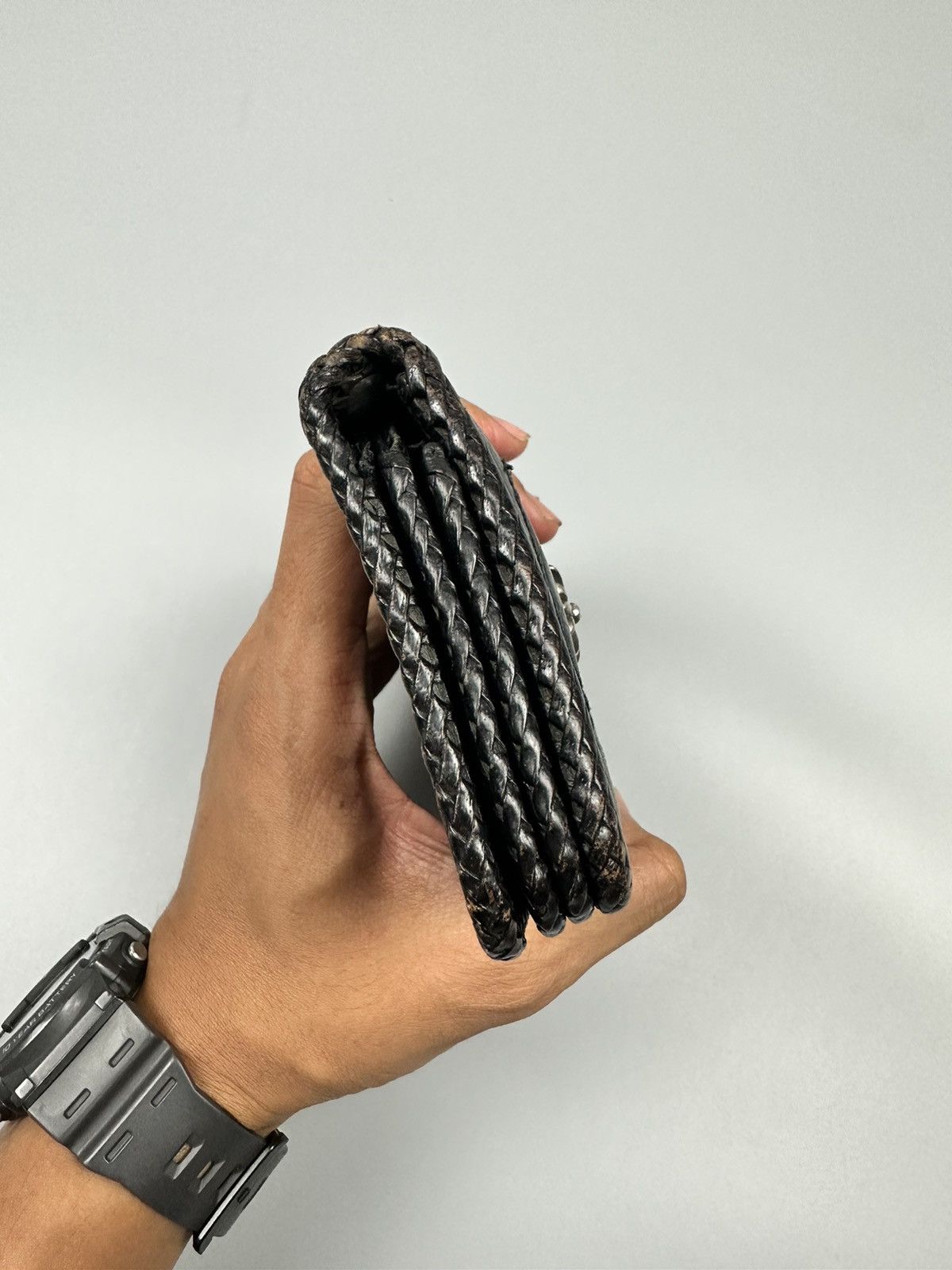 Genuine Leather 🔥Sick🔥Chrome Hearts Inspired Handmade Leather Long Wallet Size ONE SIZE - 12 Thumbnail