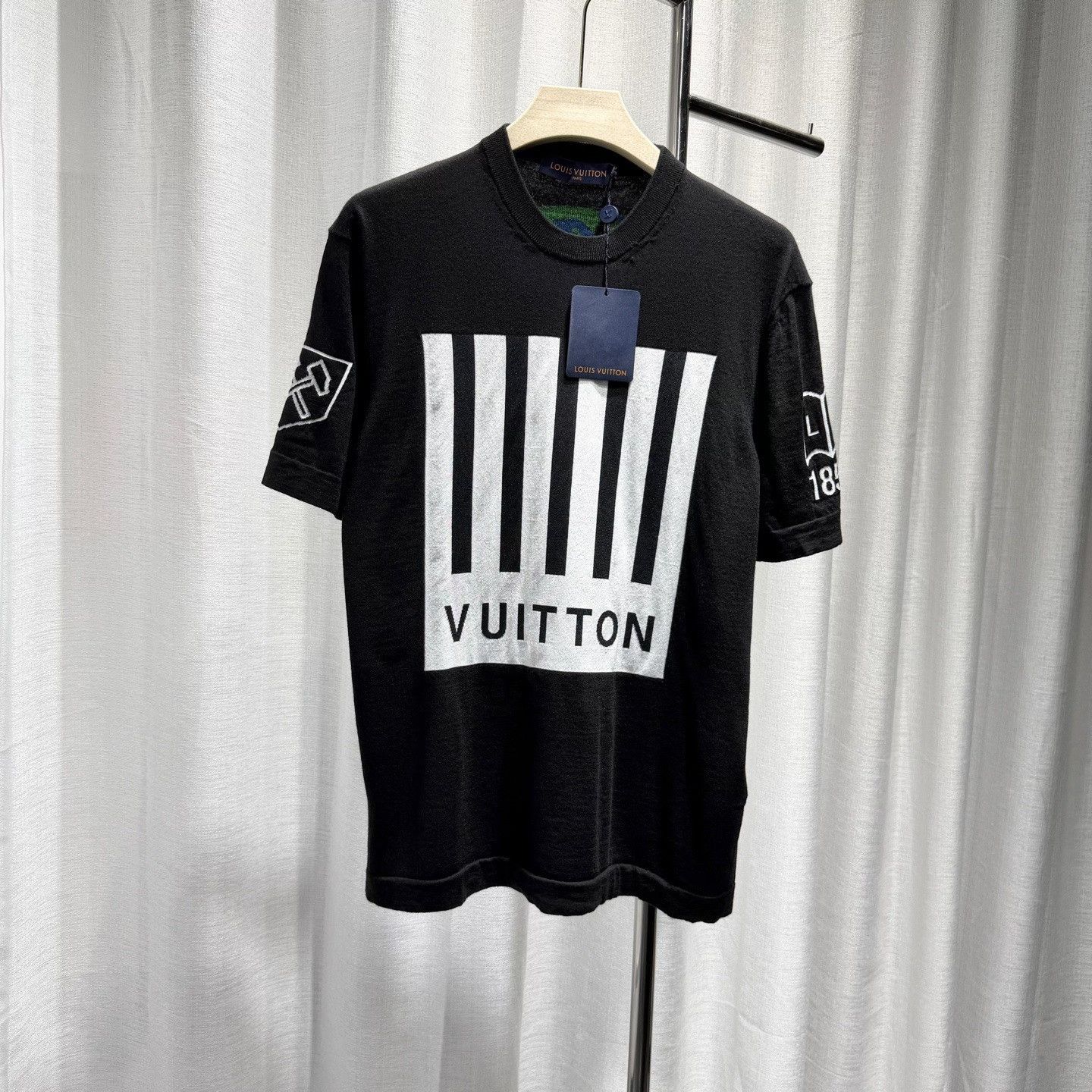 Louis Vuitton Louis Vuitton's latest black NBA knit logo cardigan