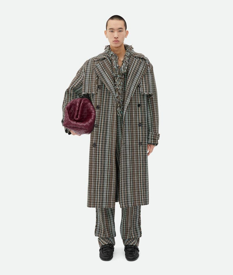 Bottega Veneta o1s1rm0326 Cotton Check Trousers in Multicolor Size US 30 / EU 46 - 4 Thumbnail