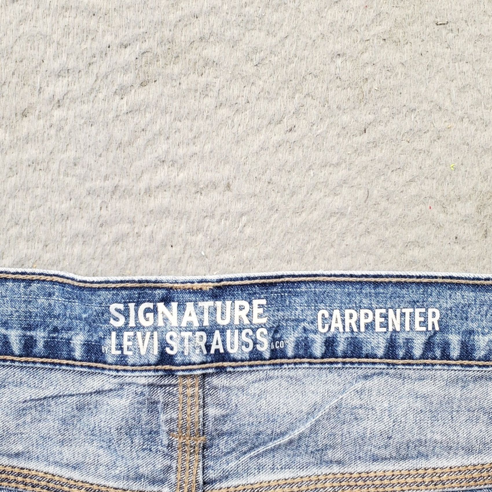 Levi's Levi's Jeans Mens 48x30 Blue Denim High Rise Straight Carpenter 5-Pocket Regular Size: Mens Size 48 Blue Denim 100% Cotton Jeans Mens Size US 32 / EU 48 - 7 Thumbnail