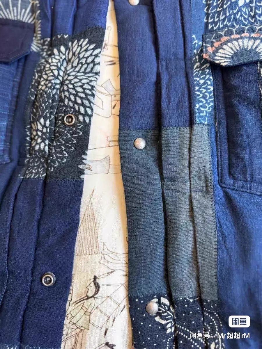 Visvim VISVIM 22AW ICT 101XX KOFU indigo pttn down jkt 4 Size US XL / EU 56 / 4 - 7 Thumbnail