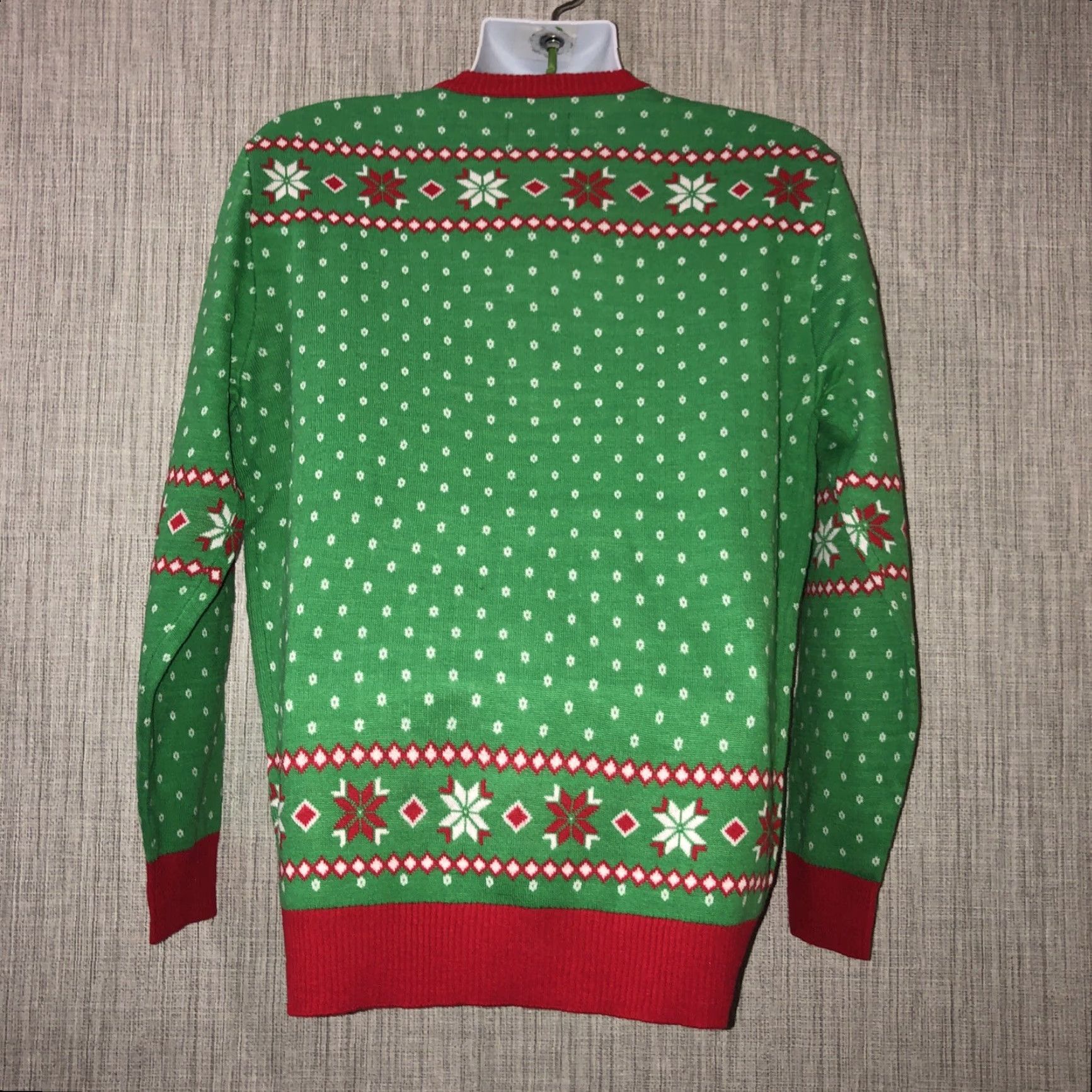 Vintage Tipsy Elves The Office Christmas Sweater Mens L Cardigan Crew Neck Green Christmas Sweater Size US L / EU 52-54 / 3 - 3 Thumbnail