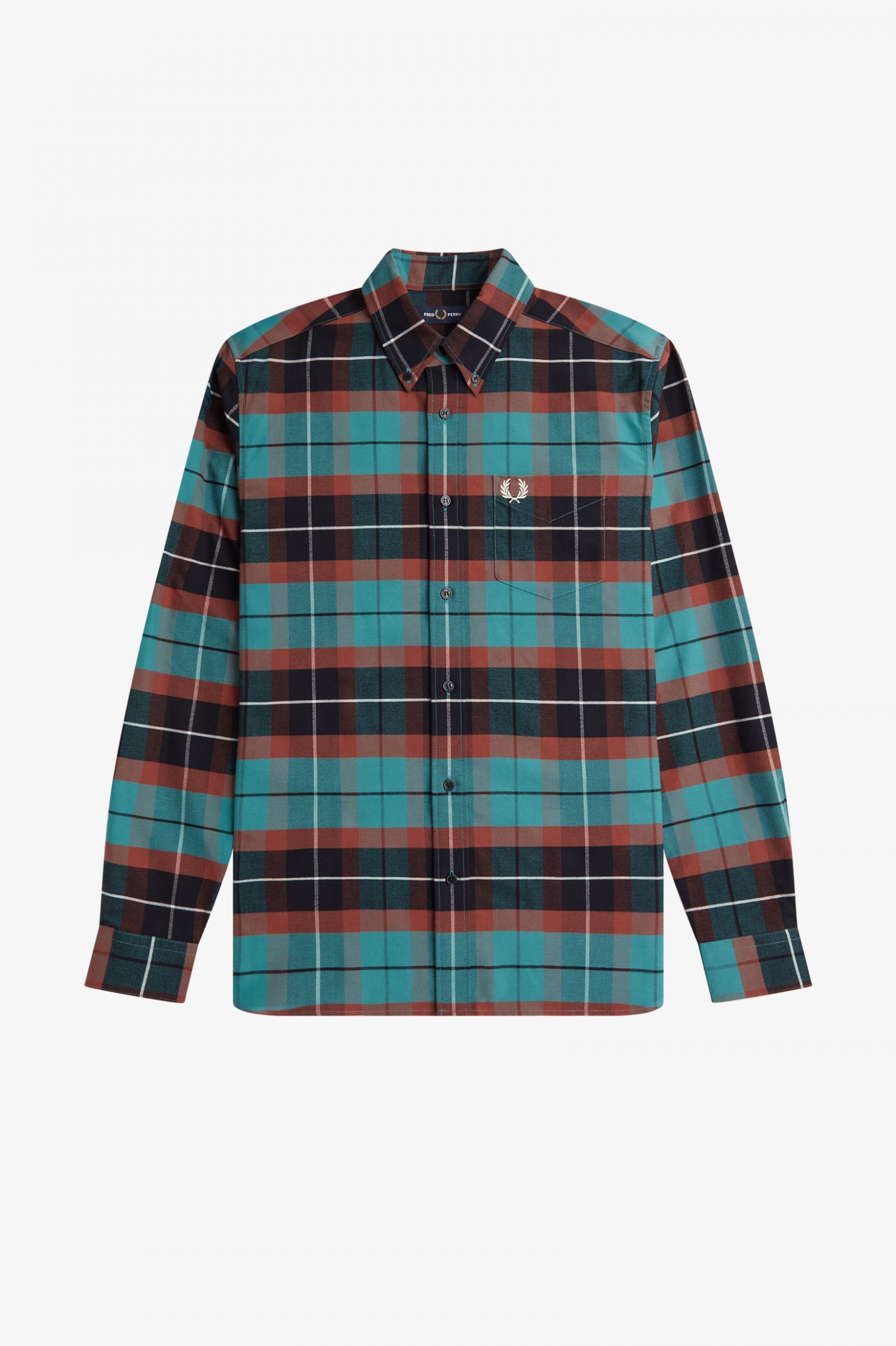 image of Aw23 Fred Perry Brushed Tartan Shirt S, Men's (Size Small)