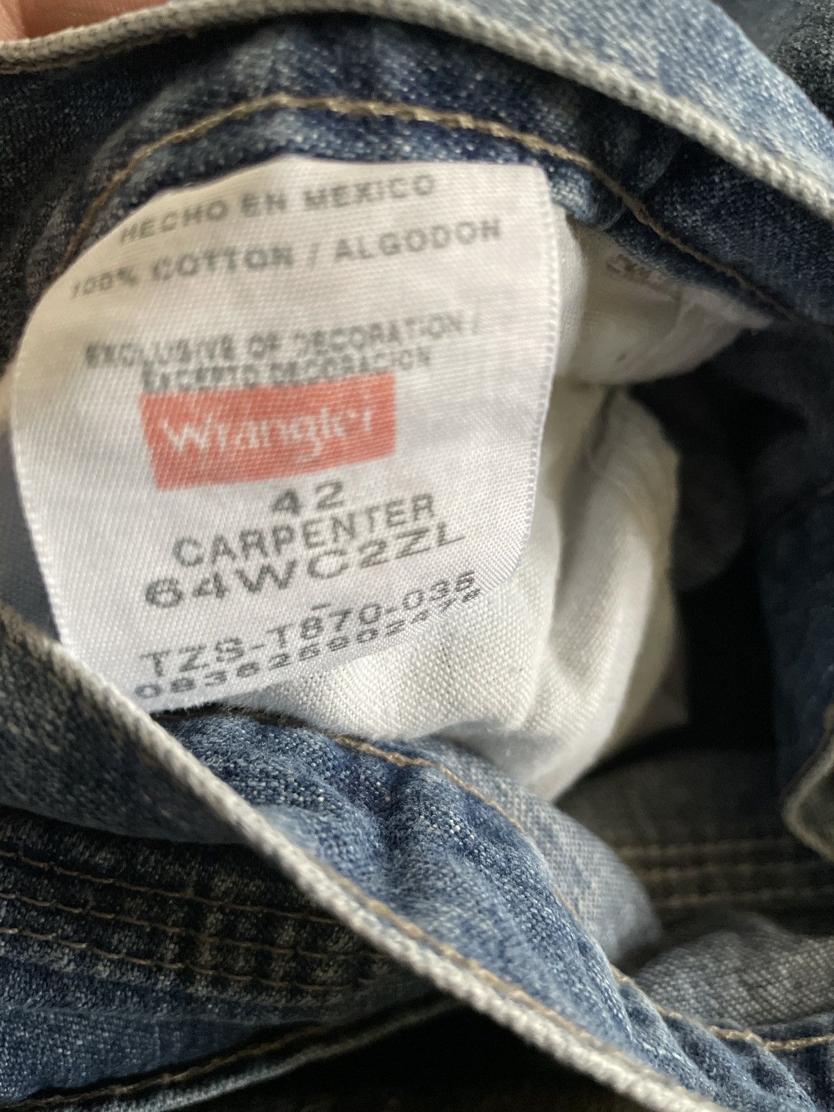 Vintage × Wrangler Wrangler Denim Jean Shorts Jorts 42 vintage BLUE Carpenter 🔥 Size US 42 / EU 58 - 14 Thumbnail