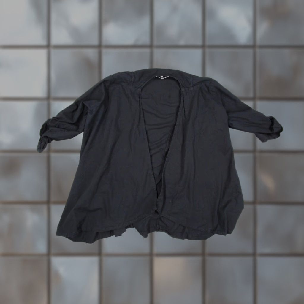 James Perse James Perse Shirt Womens Black 1 Cotton Slub Open Drape Cardigan US WLC2368 Size XS / US 0-2 / IT 36-38 - 1 Thumbnail
