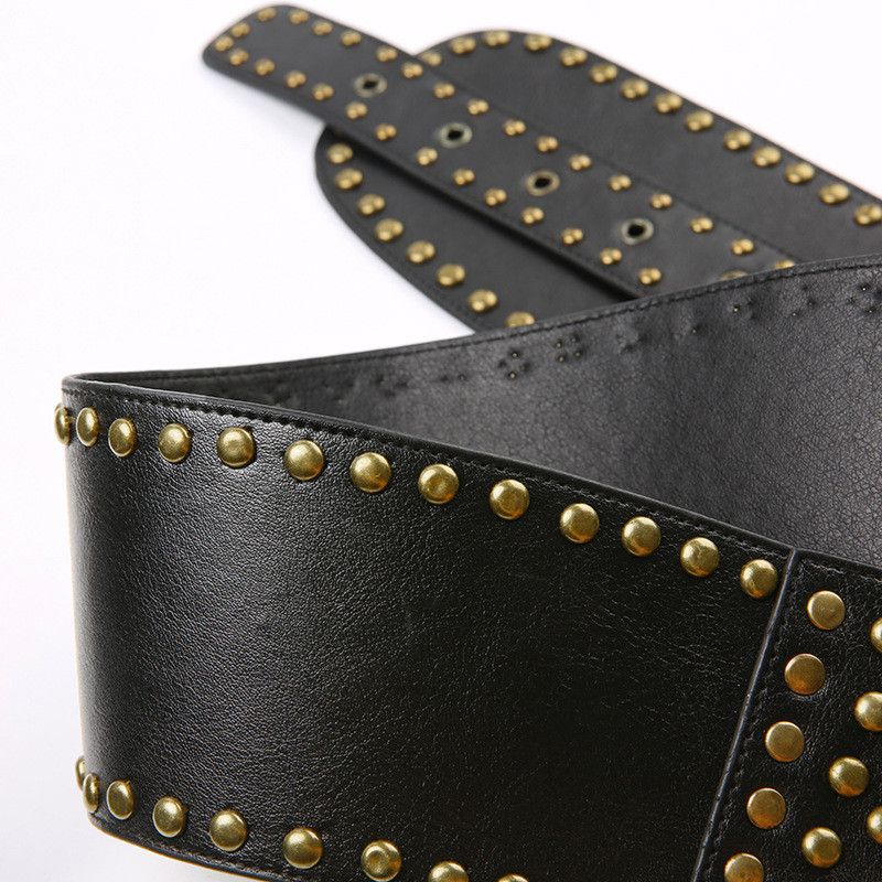 Japanese Brand Y2K Rivet Ring Belt Vintage Punk Style Crop Size ONE SIZE - 6 Thumbnail
