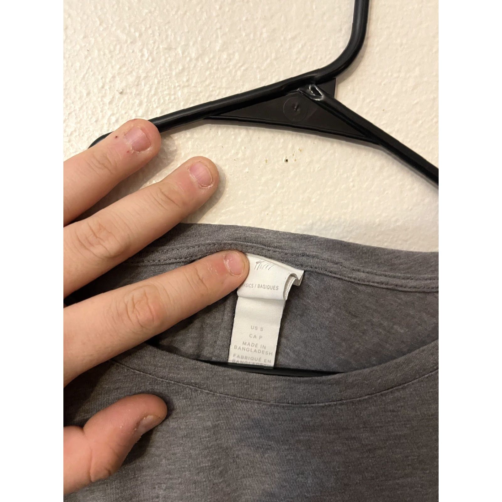H&M VINTAGE H&M T-Shirt Women Small Gray Cotton Blend Short Sleeve Casual Basic All Seasons Size S / US 4 / IT 40 - 2 Thumbnail