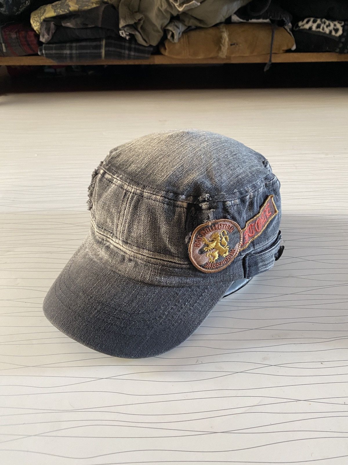 Le Grande Bleu (L.G.B.) Nicole st gilles distressed patch hats Size ONE SIZE - 2 Thumbnail