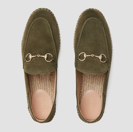 Gucci oc11z0226 Women's Espadrilles With Horsebit in Dark Green Size US 8 / IT 38 - 4 Thumbnail