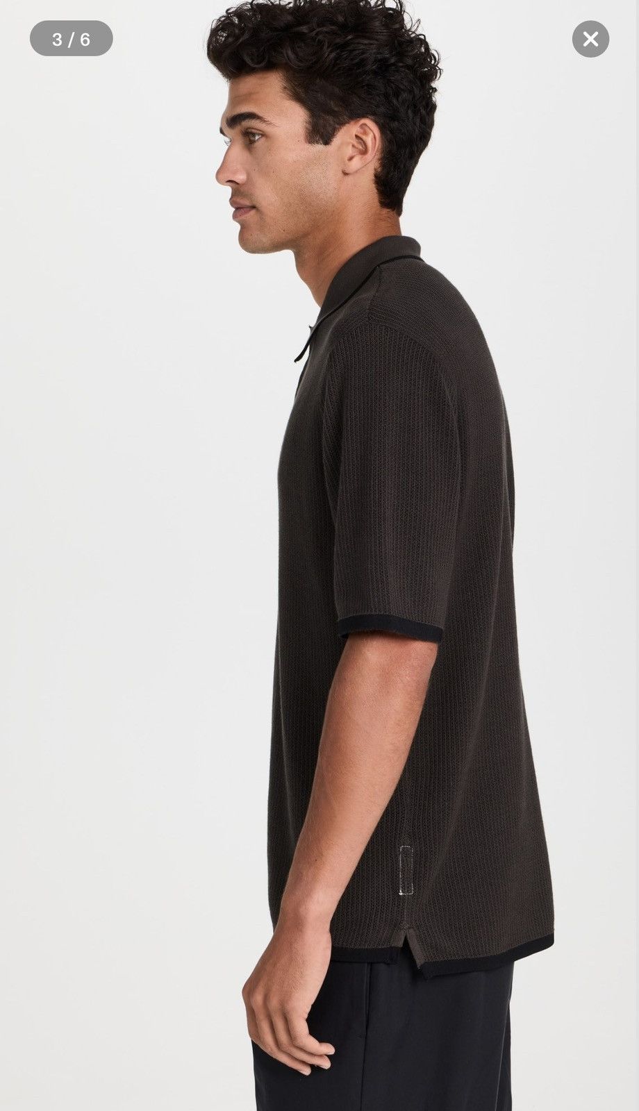 Rag & Bone Harvey knit Polo from Rag & Bone $225 retail Size US L / EU 52-54 / 3 - 4 Thumbnail